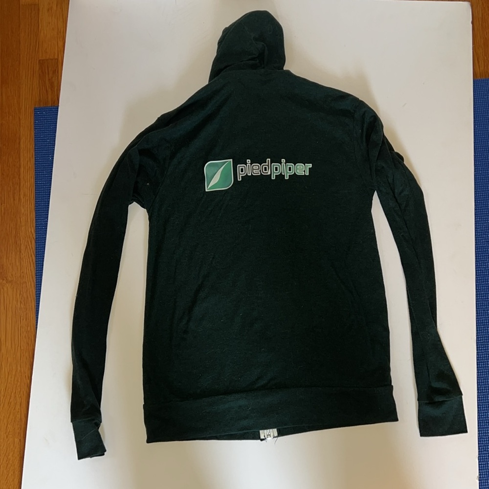 -Mike Judge’s “Silicon Valley” show “Pied Piper” Canvas lightweight hoodie - Picture 2 of 2